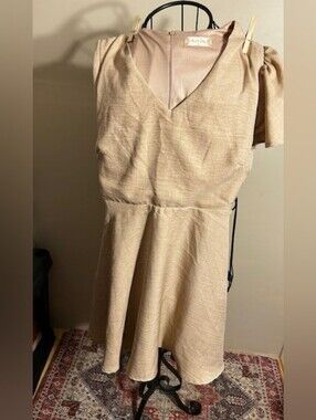 Alterd state size small womens tan  casual wear dress